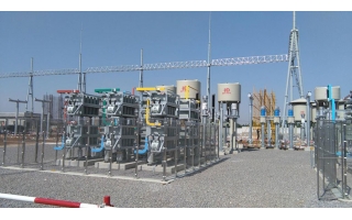 運(yùn)行于山東泰安新泰500kV變電站的串聯(lián)電抗器